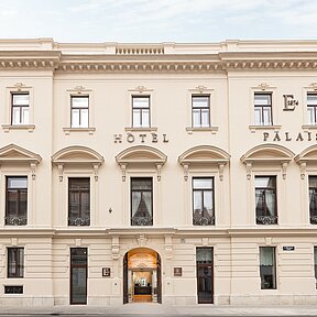 Facade of hotel