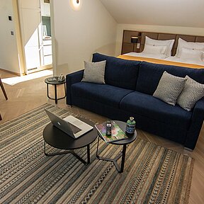 est residences studio apartments bedroom and living room