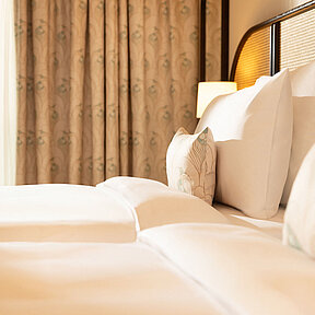 Hotel room featuring top-quality Bonnell box spring mattresses