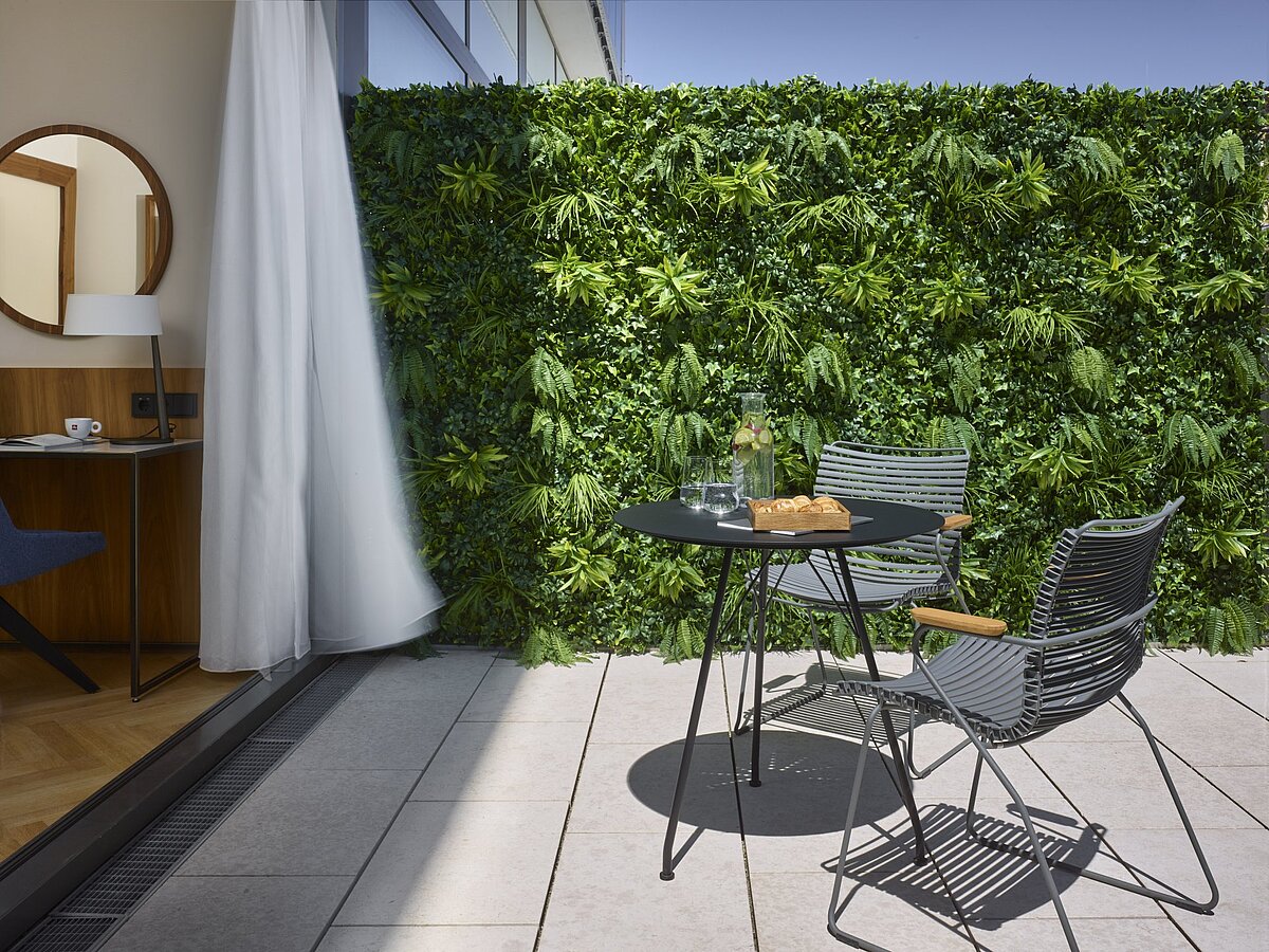 private Hotelterrasse im Grand Hotel Savoy