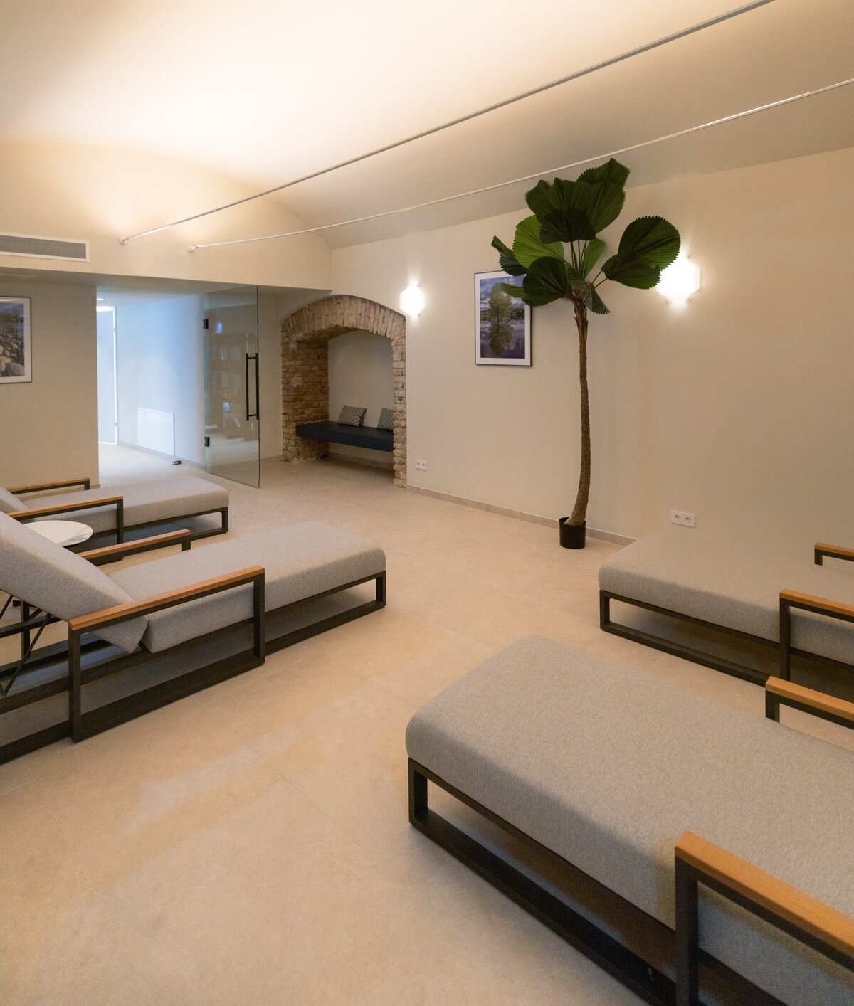 Wellness area with sauna at EST Hotel Palais Chotek
