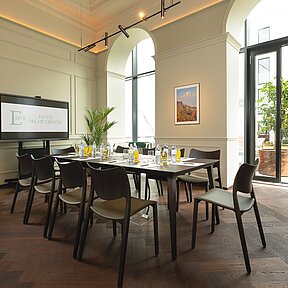 Boardroom with daylight and garden access