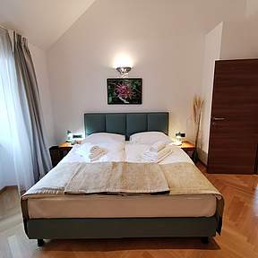 Gemütliches Schlafzimmer für Gaste des Ferienhauses in Kroatien