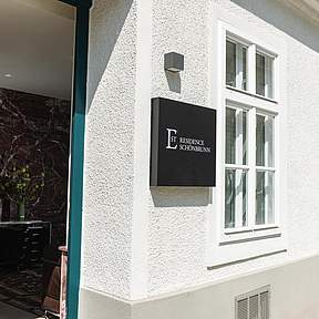 est residences apartments facade entry