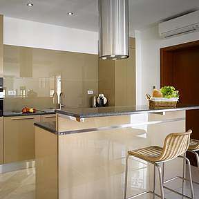 Modern open plan kitchen