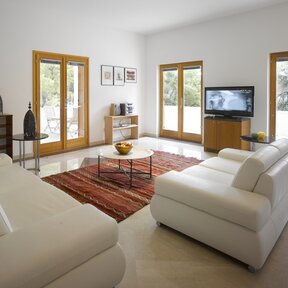 The living rooms opens to all terraces on the ground floor
