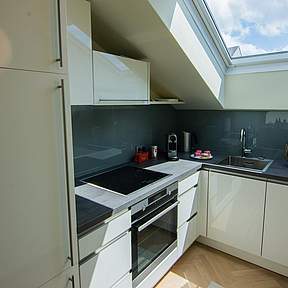 est residences studio apartments kitchen