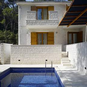 Private heated pool