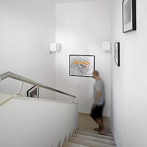 Stairs up to 1st floor